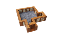 WarLock Tiles: Expansion Pack - 1 in. Town & Village Straight Walls