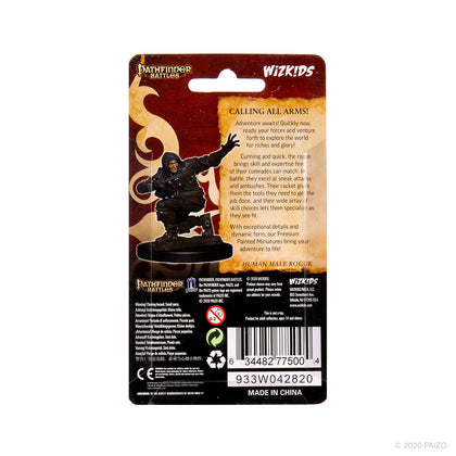 Pathfinder Battles: Premium Painted Figure - Human Rogue Male - 2
