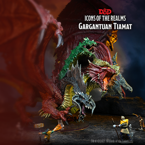 Link to Dungeons & Dragons: Icons of the Realms - Garganatuan Tiamat Product Page.
