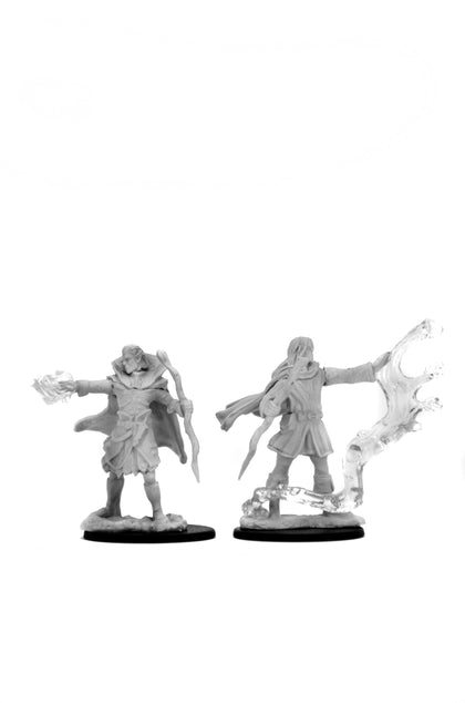 Pathfinder Battles Deep Cuts Unpainted Miniatures: Elf Male Sorcerer - 2