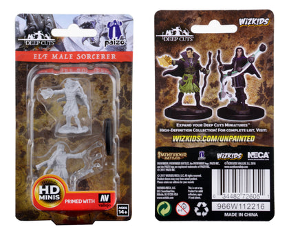 Pathfinder Battles Deep Cuts Unpainted Miniatures: Elf Male Sorcerer - 1