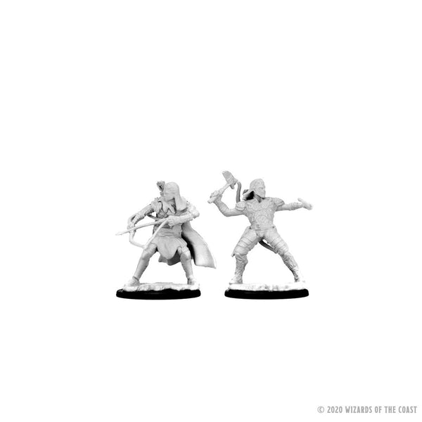 D&D NMM W01 Elf Female Ranger unpainted miniature