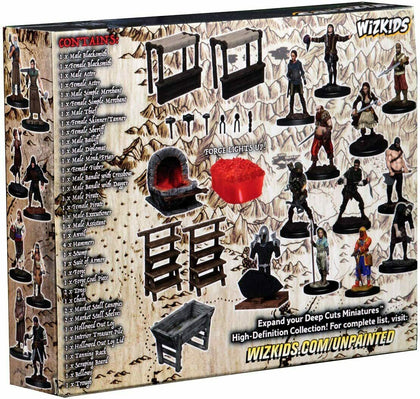 WizKids Deep Cuts: Townspeople & Accessories Unpainted Miniatures - 2