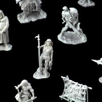 WizKids Deep Cuts: Townspeople & Accessories Unpainted Miniatures