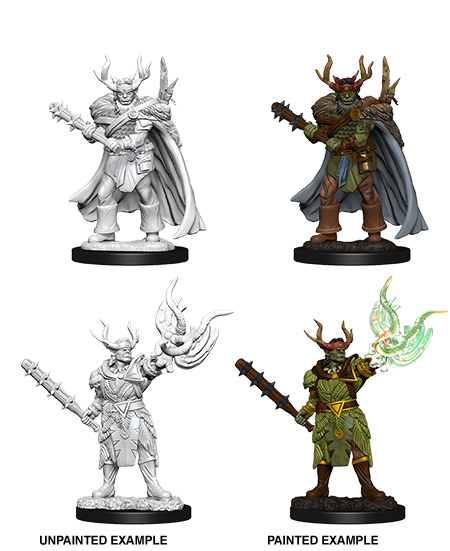 Pathfinder Battles Deep Cuts - Male Half-Orc Druid