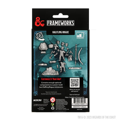D&D Frameworks: Male Halfling Rogue - Unpainted and Unassembled - 2