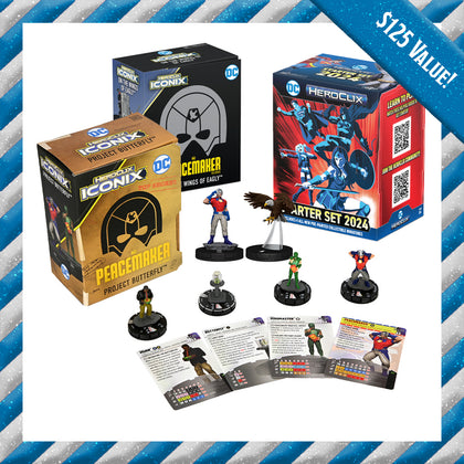 DC HeroClix - Peacemaker Iconix & 2024 Starter Set Bundle - 1
