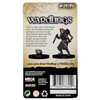 WizKids Wardlings Painted Miniatures: Girl Rogue & Badger
