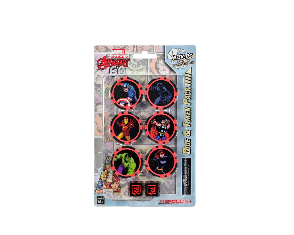 Marvel HeroClix: Avengers 60th Anniversary Dice and Token Pack