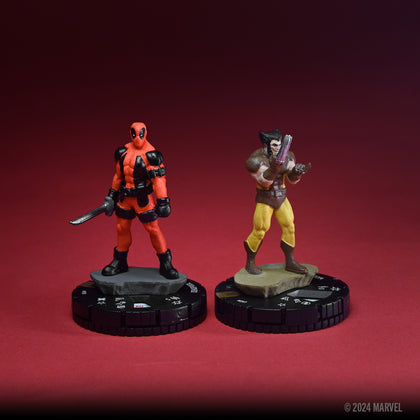Marvel HeroClix: Deadpool Weapon X Play at Home Kit Wolverine and Deadpool - 1