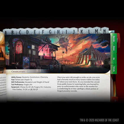 D&D Book Tabs: 2024 Player's Handbook - 2