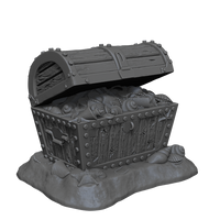 D&D Nolzur's Marvelous Miniatures: Bronze Dragon Wyrmling & Pile of Sea found Treasure