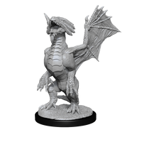 D&D Nolzur's Marvelous Miniatures: Bronze Dragon Wyrmling & Pile of Sea found Treasure