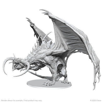 PRE-ORDER - Pathfinder Battles Deep Cuts: Diabolic Dragon Boxed Miniature - 1