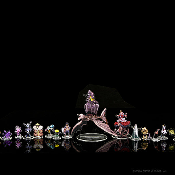 D&D Idols Of The Realms – Set 2D Witchlight 20 Pièces, Miniatures Acryliques Pour RPG
