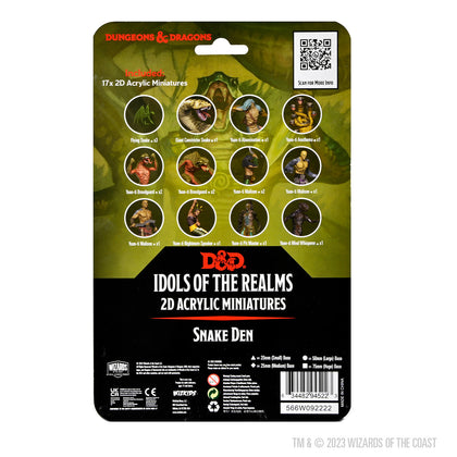D&D Idols of the Realms: Scales & Tails - Snake Den - 2D Set - 2