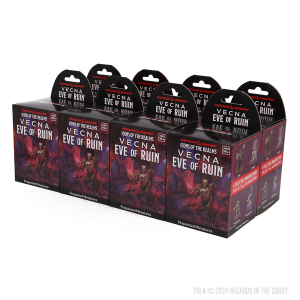 D&D Icons of the Realms: Vecna: Eve of Ruin - 8 ct. Booster Brick (Set WizKids D&D Icons of the Realms: Vecna: Eve of Ruin - 8 ct. Booster Brick (Set WizKids