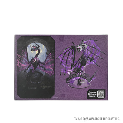D&D Icons of the Realms: Black Dracolich Boxed Miniature (Gargantuan) - 2