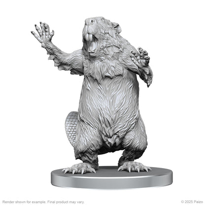 PRE-ORDER -Pathfinder Battles Deep Cuts: Boggard Scout & Castoroides - 2