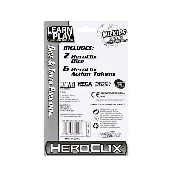 Marvel HeroClix: Avengers Infinity Dice & Token Pack – WizKids