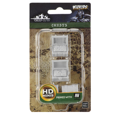 Wizkids Deep Cuts Unpainted Miniatures: Chests - 1