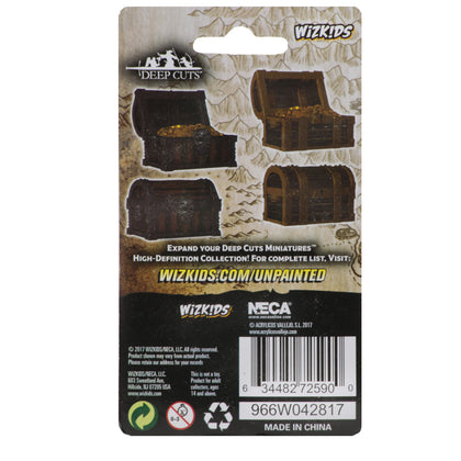 Wizkids Deep Cuts Unpainted Miniatures: Chests - 2
