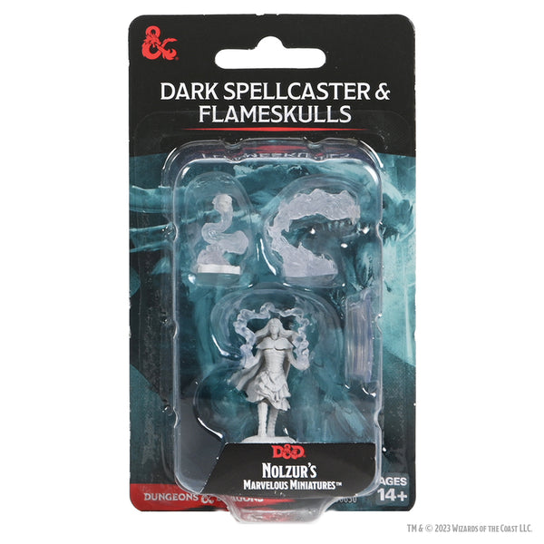 D&D Nolzur's Marvelous Miniatures: Dark Spellcaster & Flameskull