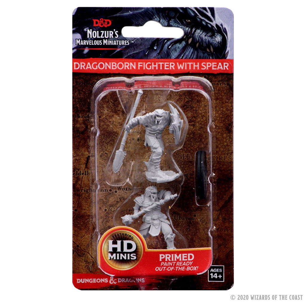D&D Nolzur's Marvelous Miniatures: Dragonborn Male Fighter with Spear