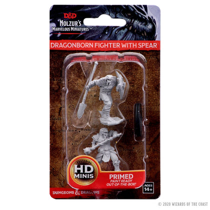 D&D Nolzur's Marvelous Miniatures: Dragonborn Male Fighter with Spear - 1