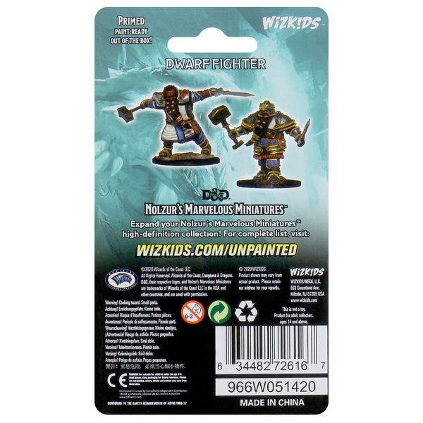 D&D Frameworks: Dwarf Fighter Male - Unpainted and Unassembled – WizKids