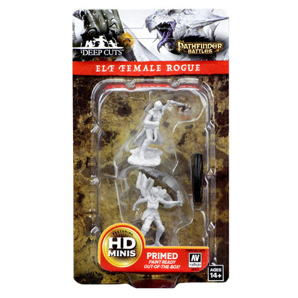 Pathfinder Battles Deep Cuts Unpainted Miniatures: Elf Female Rogue - 1