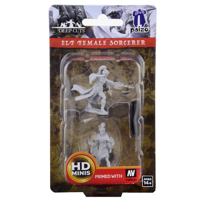 Pathfinder Battles Deep Cuts Unpainted Miniatures: Elf Female Sorcerer - 1