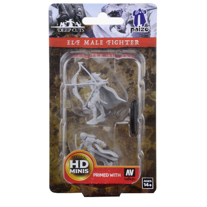 Pathfinder Battles Deep Cuts Unpainted Miniatures: Elf Male Fighter - 1