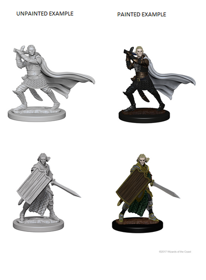 Pathfinder Battles Deep Cuts Unpainted Miniatures: Elf Male Paladin - 1