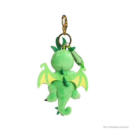 Dungeons & Dragons: 50th Anniversary Emerald Wyrmling Plush Charm by Kidrobot - 2