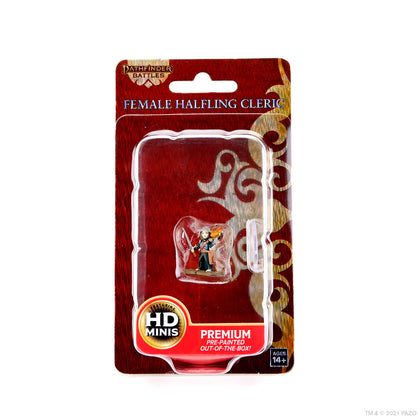 Pathfinder Battles: Premium Painted Figure - Female Halfling Cleric - 1