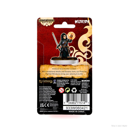 Pathfinder Battles: Premium Painted Figure - Female Halfling Cleric - 2