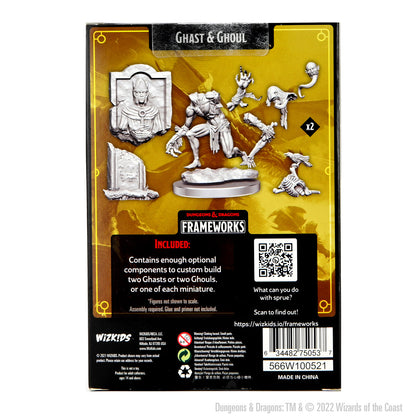 D&D Frameworks: Ghast & Ghoul - Unpainted and Unassembled - 2