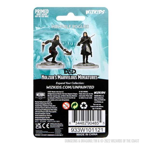 D&D Nolzur's Marvelous Minis: Elf Rogue & Half-Elf Rogue Protégé