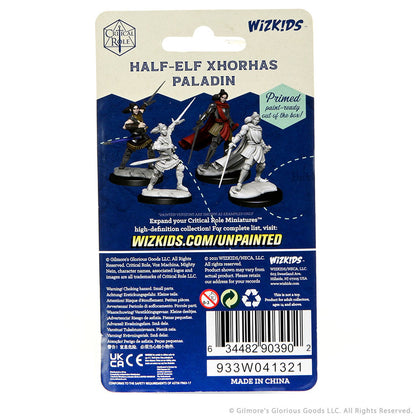 Critical Role Unpainted Miniatures: Half-Elf Paladin Xhorhas Female - 2