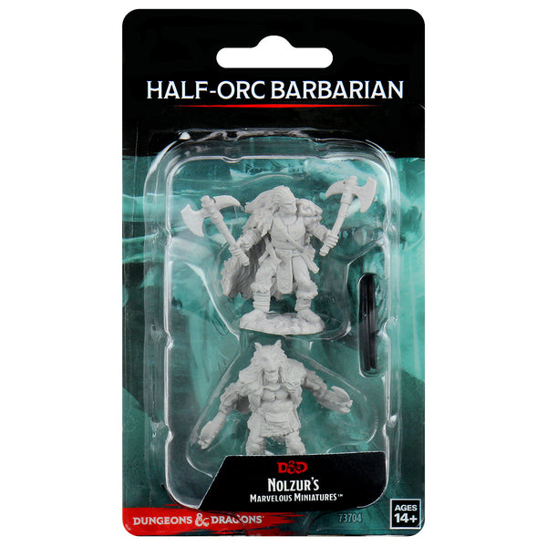 D&D Nolzur's Marvelous Miniatures - Male Half-Orc Barbarian – WizKids