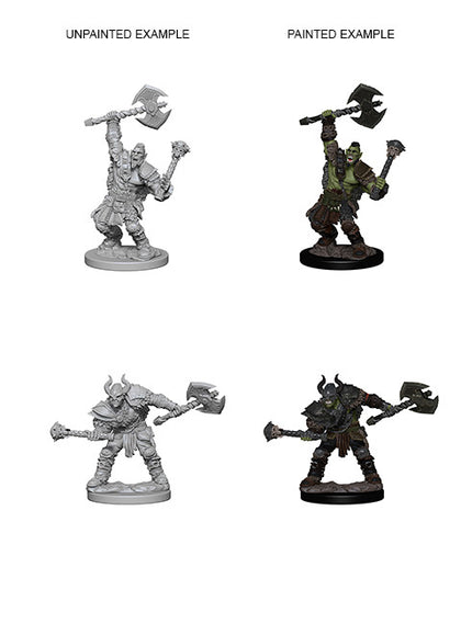 Pathfinder Battles Deep Cuts: Half-Orc Male Barbarian - 1