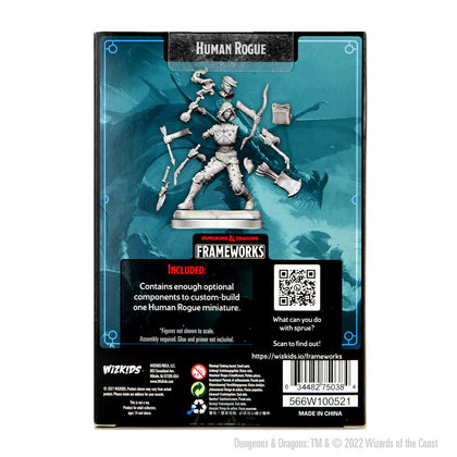 D&D Frameworks: Human Rogue Female - Unpainted and Unassembled - 2