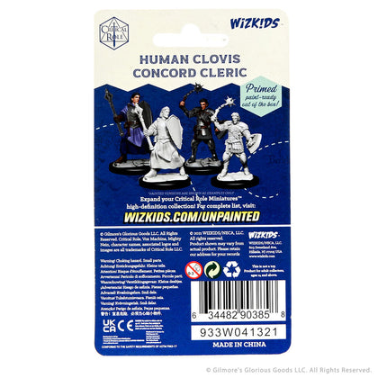 Critical Role Unpainted Miniatures: Human Clovis Concord Cleric Male - 2
