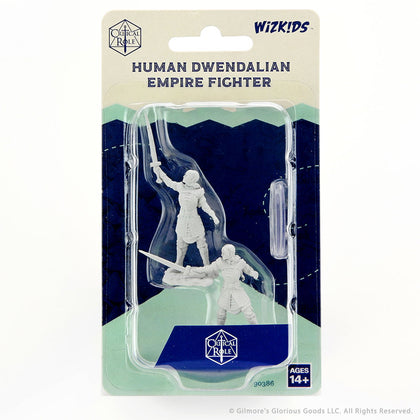 Critical Role Unpainted Miniatures: Human Dwendalian Empire Fighter Female - 1