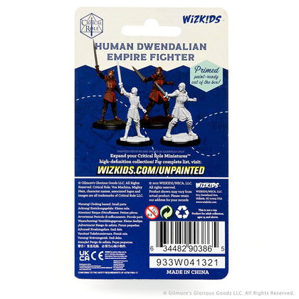 Critical Role Unpainted Miniatures: Human Dwendalian Empire Fighter Female - 2