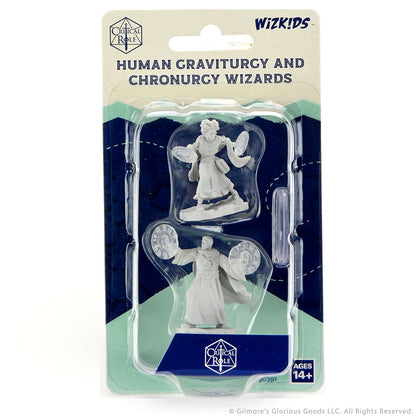 Critical Role Unpainted Miniatures: Human Graviturgy and Chronurgy Wizards Female - 1