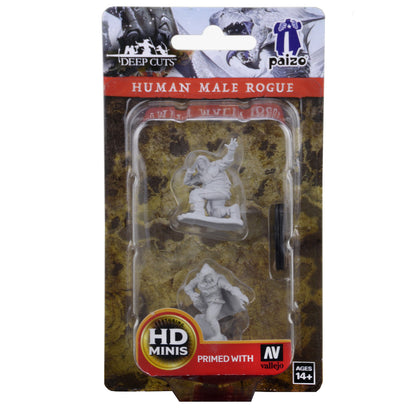Pathfinder Deep Cuts Unpainted Miniatures: Human Male Rogue - 1