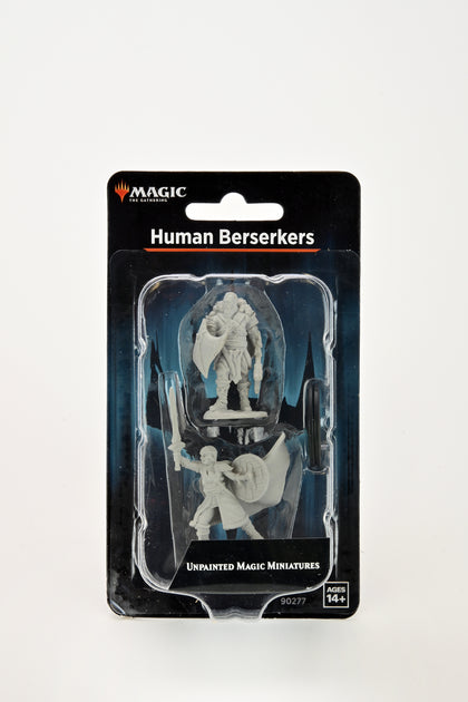 Magic: the Gathering Unpainted Miniatures: Human Berserkers - 1