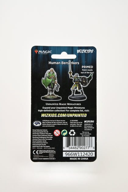 Magic: the Gathering Unpainted Miniatures: Human Berserkers - 2